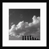 Distant view of Moai statues, Easter Island, Chile by Anonymous