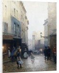 A Street Market, Paris, France by Victor Gabriel Gilbert