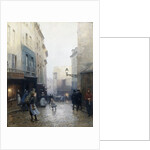 A Street Market, Paris, France by Victor Gabriel Gilbert