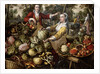 The Four Elements: A Greengrocer's Stall with the Flight into Egypt Beyond by Joachim Beuckelaer