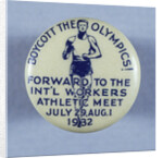 Olympic Boycott Pin by Anonymous
