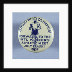 Olympic Boycott Pin by Anonymous