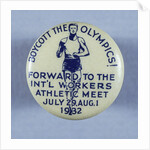 Olympic Boycott Pin by Anonymous