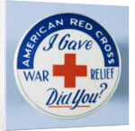 American Red Cross Button by Anonymous