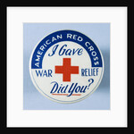 American Red Cross Button by Anonymous