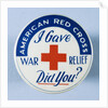 American Red Cross Button by Anonymous