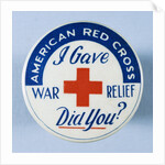 American Red Cross Button by Anonymous