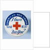 American Red Cross Button by Anonymous