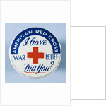 American Red Cross Button by Anonymous
