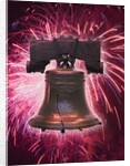 The Liberty Bell and Fireworks by Anonymous