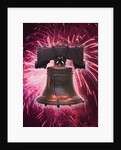 The Liberty Bell and Fireworks by Anonymous