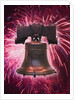 The Liberty Bell and Fireworks by Anonymous