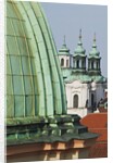 Church Dome and Bell Towers in Prague by Anonymous
