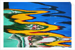 Colors Reflected in Ripples in Canal by Anonymous