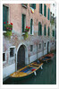 Canal and Wooden Boats by Anonymous