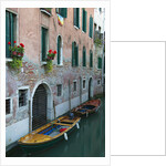 Canal and Wooden Boats by Anonymous