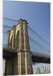 Brooklyn Bridge Tower and Lower Manhattan by Anonymous