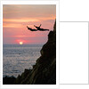Acapulco Cliff Divers at Sunset by Anonymous