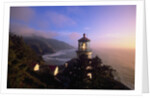 Sunset at Heceta Head Lighthouse in Oregon by Anonymous