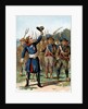 Trade Card of Henri de la Rochejaquelein Leading a Revolt by Anonymous