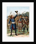 Trade Card of Henri de la Rochejaquelein Leading a Revolt by Anonymous