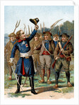 Trade Card of Henri de la Rochejaquelein Leading a Revolt by Anonymous