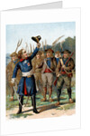 Trade Card of Henri de la Rochejaquelein Leading a Revolt by Anonymous