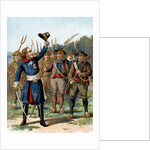 Trade Card of Henri de la Rochejaquelein Leading a Revolt by Anonymous