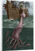 Illustration of the Crew of the Alecton Attempting to Catch a Giant Squid by Anonymous