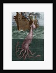 Illustration of the Crew of the Alecton Attempting to Catch a Giant Squid by Anonymous