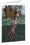 Illustration of the Crew of the Alecton Attempting to Catch a Giant Squid by Anonymous