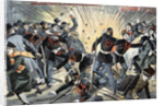 Illustration of a Bomb Exploding in Paris by Anonymous