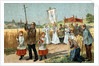 Trade Card of a Religious Procession in Berry, France by Anonymous