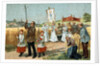 Trade Card of a Religious Procession in Berry, France by Anonymous