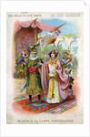 Illustration of Courtly Figures from Aladdin or the Marvelous Lamp by Anonymous