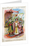Illustration of Courtly Figures from Aladdin or the Marvelous Lamp by Anonymous