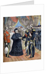 Illustration of the Arrival of Queen Victoria at Cherbourg in 1897 by Anonymous