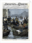 Illustration of the Rescue of Invalids During a Paris Flood by Anonymous