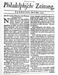 Philadelphische Zeitung by Anonymous