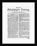 Philadelphische Zeitung by Anonymous