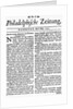 Philadelphische Zeitung by Anonymous