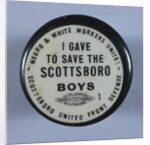 Scottsboro Boys Defense Fund Pin by Anonymous