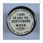 Scottsboro Boys Defense Fund Pin by Anonymous