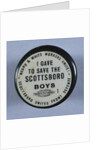 Scottsboro Boys Defense Fund Pin by Anonymous