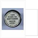 Scottsboro Boys Defense Fund Pin by Anonymous