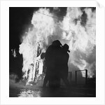 Firefighters Trying to Control Newark Fires by Anonymous