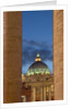 St.Peter's Basilica, The Vatican, with columns in the foreground, Rome, Italy by Anonymous