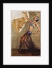 Poster with a Belly Dancer and a Man in a Turban by Anonymous