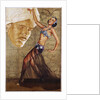 Poster with a Belly Dancer and a Man in a Turban by Anonymous