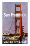 San Francisco United Airlines Poster by Stan Galli